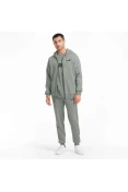 JAQUETA PUMA COM CAPUZ ESSENTIALS SMALL LOGO FZ HOODIE FL MASCULINA - Cinza