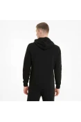JAQUETA PUMA COM CAPUZ ESSENTIALS SMALL LOGO FZ HOODIE FL MASCULINA - Preto