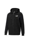 JAQUETA PUMA COM CAPUZ ESSENTIALS SMALL LOGO FZ HOODIE FL MASCULINA - Preto