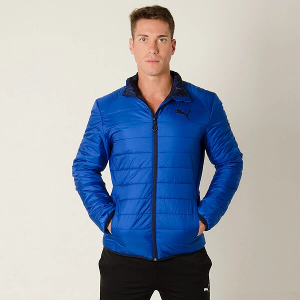 JAQUETA PUMA ESS LIGHT PADDED MASCULINA - Azul JAQUETA PUMA ESS LIGHT PADDED MASCULINA - Azul