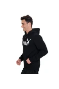 JAQUETA PUMA ESS LOGO HOODED COM CAPUZ MASCULINA - Preto/branco