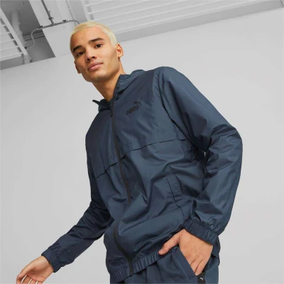 JAQUETA PUMA ESS SOLID WINDBREAKER MASCULINA - Marinho
