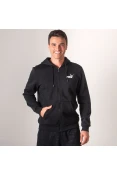 JAQUETA PUMA ESSENTIALS FZ HOODY FL MASCULINA - Preto JAQUETA PUMA ESSENTIALS FZ HOODY FL MASCULINA - Preto