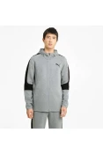 JAQUETA PUMA EVOSTRIPE CORE FZ HOODIE MASCULINA - Cinza