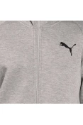 JAQUETA PUMA EVOSTRIPE CORE FZ HOODIE MASCULINA - Cinza