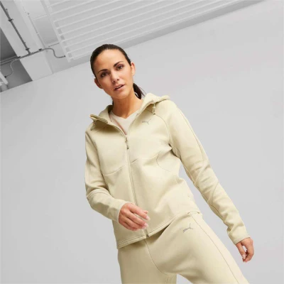 JAQUETA PUMA EVOSTRIPE FULLZIP HOODIE FEMININA - Bege