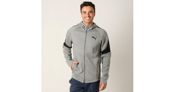 jaqueta puma evostripe fz hoody masculina