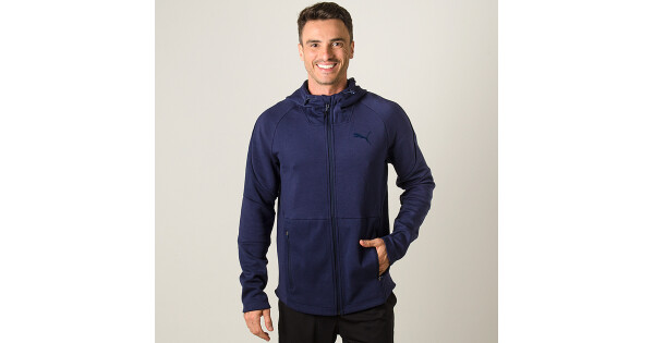 jaqueta puma evostripe move hooded masculina