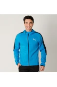 JAQUETA PUMA EVOSTRIPE SPACEKNIT COM CAPUZ MASCULINA - Azul JAQUETA PUMA EVOSTRIPE SPACEKNIT COM CAPUZ MASCULINA - Azul