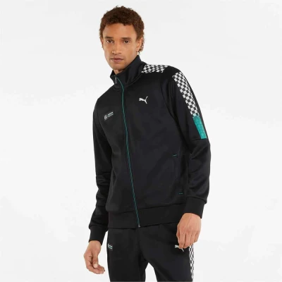 JAQUETA PUMA TRACK MERCEDES F1 T7 MASCULINA - Preto