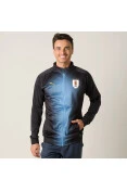 JAQUETA PUMA URUGUAI STADIUM MASCULINA - Preto/azul JAQUETA PUMA URUGUAI STADIUM MASCULINA - Preto/azul