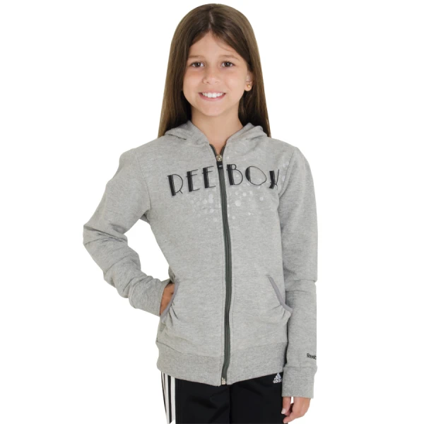JAQUETA REEBOK GIRLS INFANTIL - Cinza
