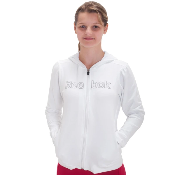 JAQUETA REEBOK LOGO GIRLS INFANTIL - Branco