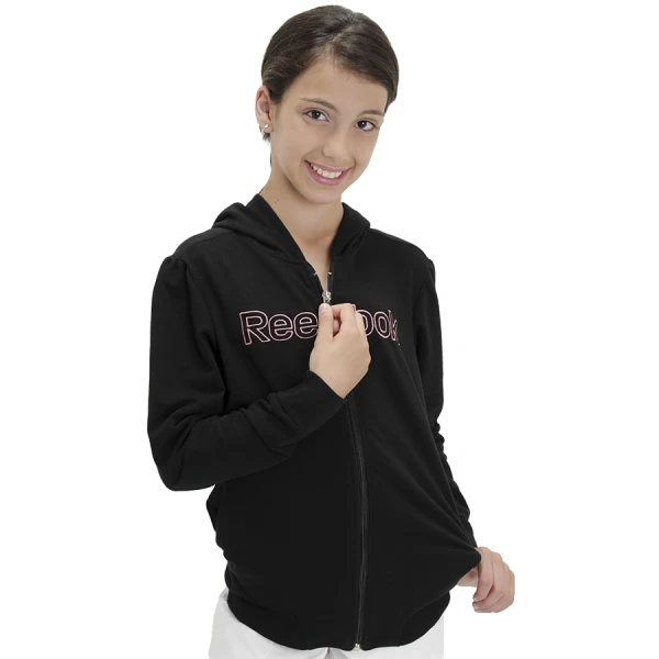JAQUETA REEBOK LOGO GIRLS INFANTIL - Preto