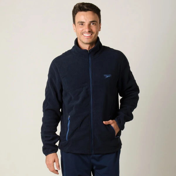 JAQUETA SPEEDO FLEECE MASCULINA - Marinho