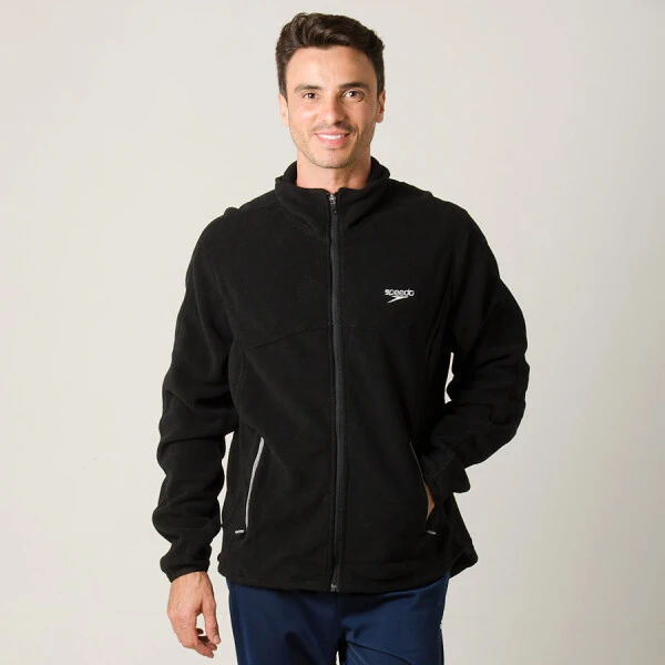 JAQUETA SPEEDO FLEECE MASCULINA - Preto