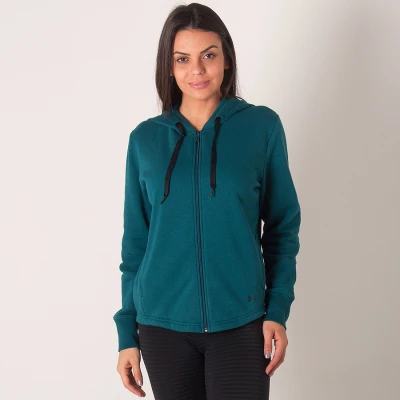 JAQUETA UNDER ARMOUR FAVORITE FLEECE FEMININA - Marinho