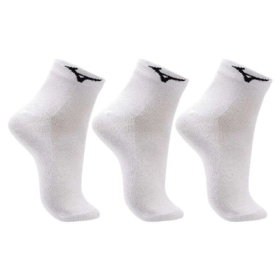 KIT MEIA MIZUNO TRIMIZ BASIC CANO CURTO - Branco