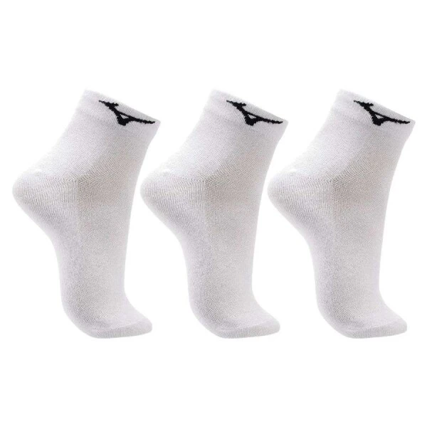 KIT MEIA MIZUNO TRIMIZ BASIC CANO CURTO - Branco