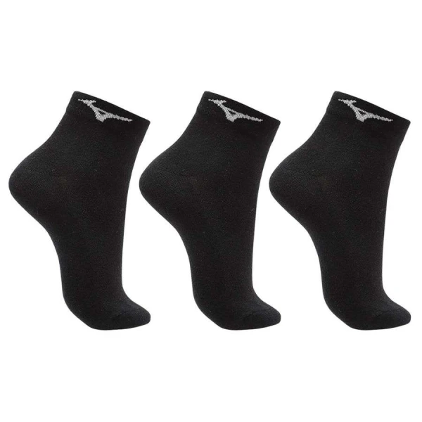 KIT MEIA MIZUNO TRIMIZ BASIC CANO CURTO - Preto