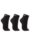 KIT MEIA MIZUNO TRIMIZ BASIC CANO CURTO - Preto