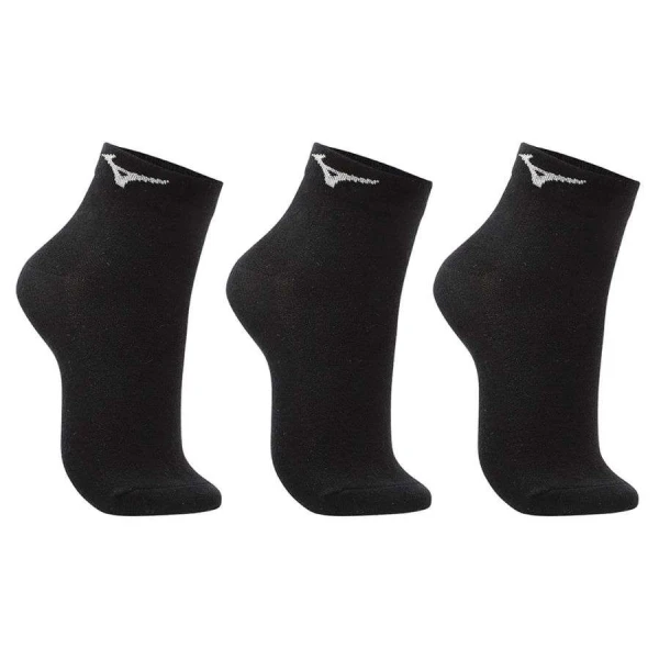 KIT MEIA MIZUNO TRIMIZ BASIC CANO CURTO - Preto