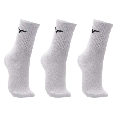 KIT MEIA MIZUNO TRIMIZ BASIC CANO MÉDIO - Branco