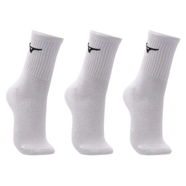 KIT MEIA MIZUNO TRIMIZ BASIC CANO MÉDIO - Branco
