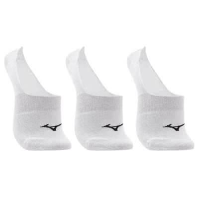 KIT MEIA MIZUNO TRIMTZ BASIC INVISIVEL TRIPACK - Branco