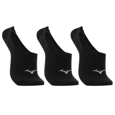 KIT MEIA MIZUNO TRIMTZ BASIC INVISIVEL TRIPACK - Preto