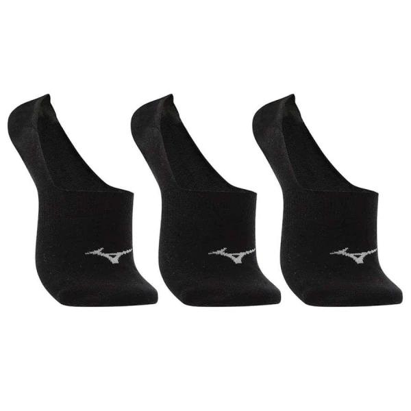 KIT MEIA MIZUNO TRIMTZ BASIC INVISIVEL TRIPACK - Preto