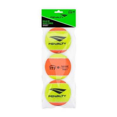 KIT PENALTY BOLAS BEACH TENNIS XXII C/3 - Amarelo/laranja