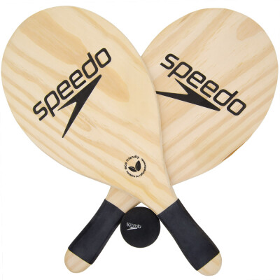 KIT RAQUETE FRESCOBOL SPEEDO POPULAR - Bege