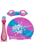 KIT SPEEDO NATAÇÃO SPLASH INFANTIL - Roxo/azul