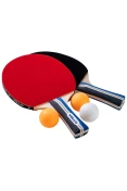 KIT TÊNIS DE MESA 2 RAQUETES E 3 BOLAS VOLLO - Colorido KIT TÊNIS DE MESA 2 RAQUETES E 3 BOLAS VOLLO - Colorido