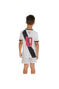 KIT UMBRO VASCO OFICIAL 2 2016 NÚMERO 10 INFANTIL - Branco/preto