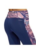 LEGGING ADIDAS OWN TGHE RUN CITY CLASH FEMININA - Azul/rosa
