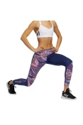 LEGGING ADIDAS OWN TGHE RUN CITY CLASH FEMININA - Azul/rosa