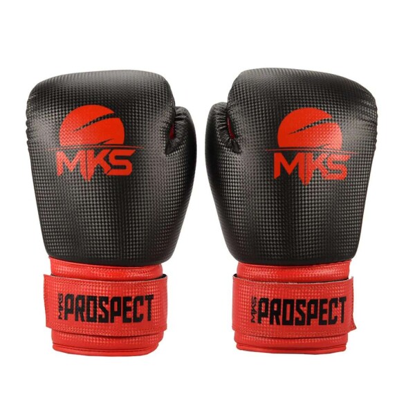 LUVA DE BOXE MKS PROSPECT 14 OZ - Preto/vermelho