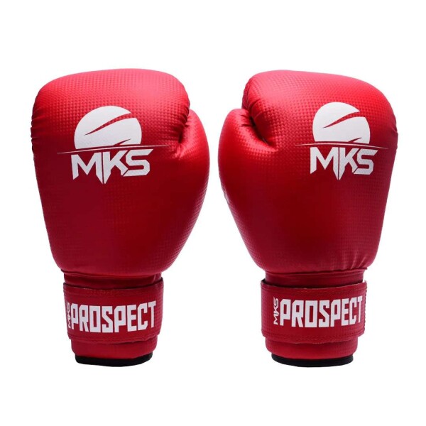 LUVA DE BOXE MKS PROSPECT COLOR BLOCK 12 OZ - Vermelho