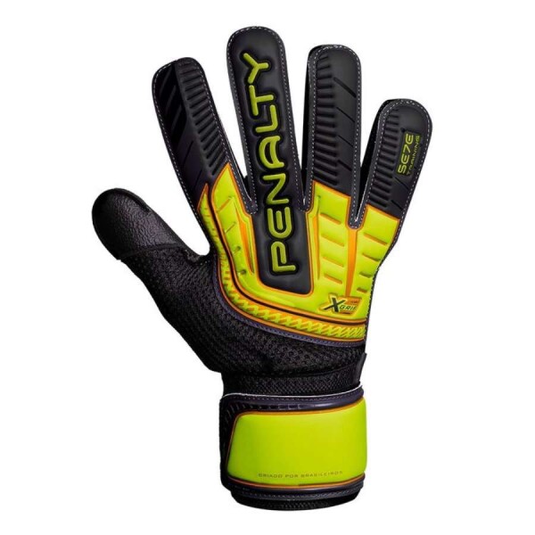 LUVA GOLEIRO PENALTY SETE TRAINING X - Chumbo/amarelo