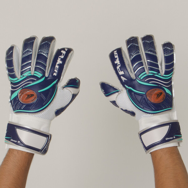LUVA POKER CAMPO DEEP VIII - Marinho/branco