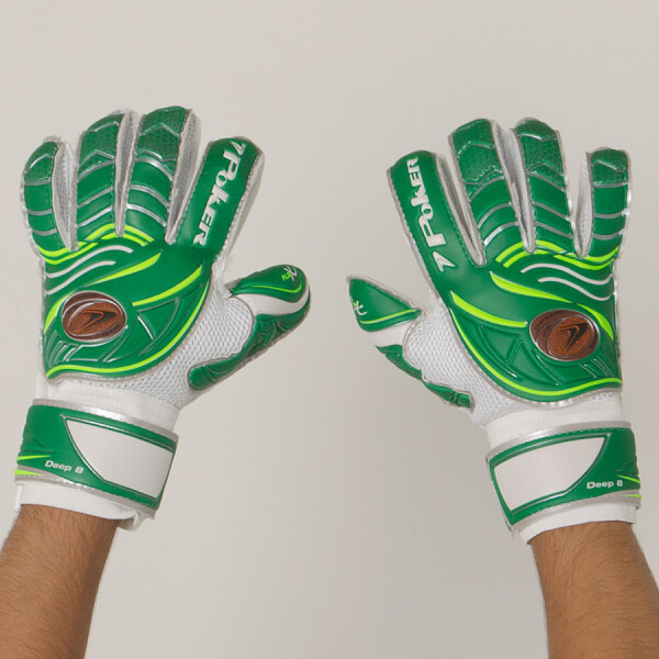 LUVA POKER CAMPO DEEP VIII - Verde/branco