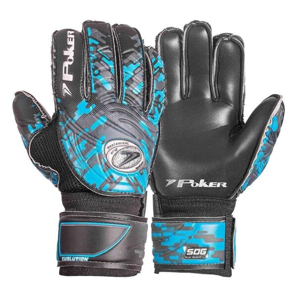 LUVA POKER CAMPO EVOLUTION SEMI PROFISSIONAL - Preto/azul