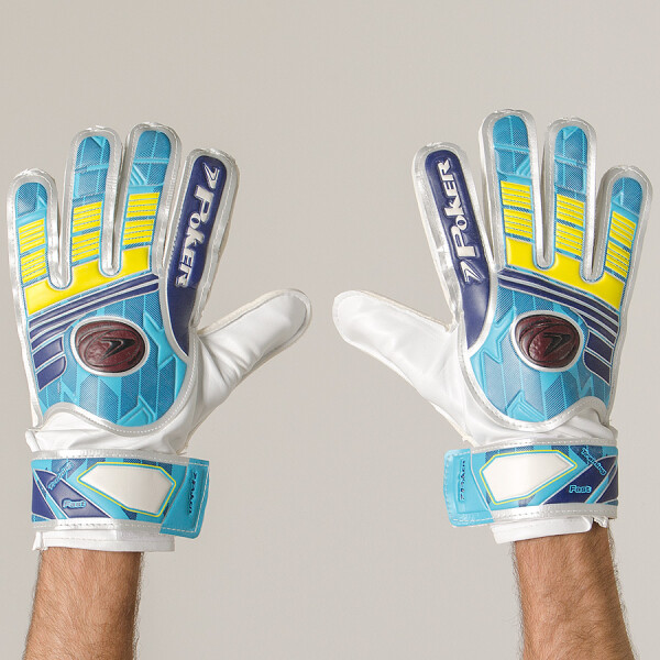 LUVA POKER CAMPO FAST TRAINING - Azul/amarelo