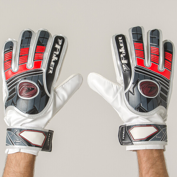 LUVA POKER CAMPO FAST TRAINING - Preto/vermelho