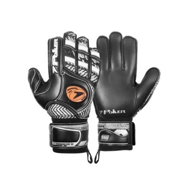 LUVA POKER CAMPO FIRMNESS III FUTEBOL - Preto/prata