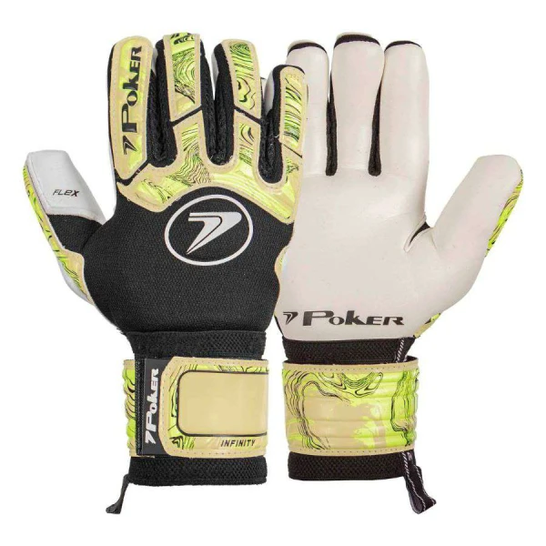 LUVA POKER CAMPO PROFISSIONAL INFINITY - Preto/amarelo