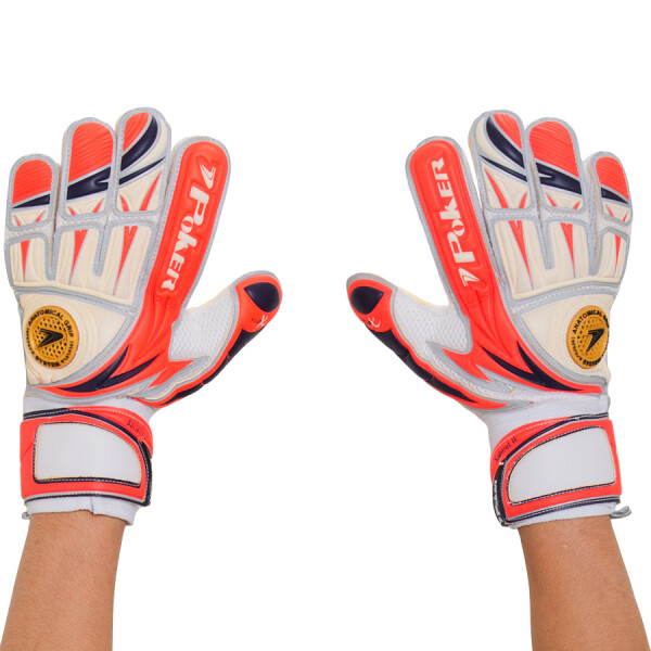 LUVA POKER CAMPO SALIENT 2 PRO GOLD - Branco/azul