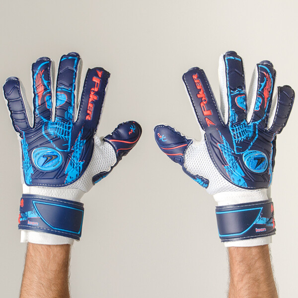 LUVA POKER CAMPO SEMI PROFISSIONAL ICON - Marinho/branco